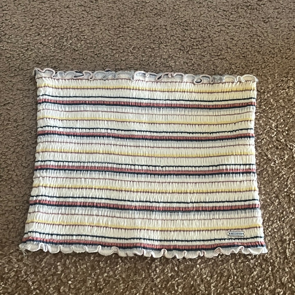 Hollister stripped tube top